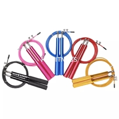 Logo Training Fintness Accessories Aluminum su ordinazione all'ingrosso salta la corda di salto di plastica della corda
