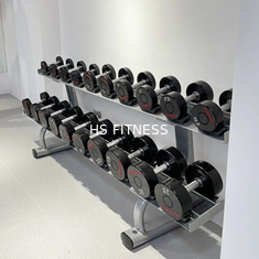 Stoccaggio del peso in palestra a doppio strato 10 coppie di manubri