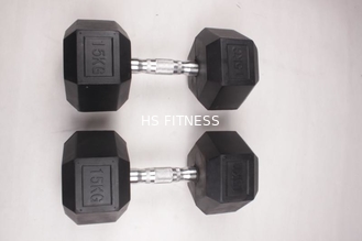 Gli accessori neri di allenamento della palestra hanno riparato la testa di legno rivestita di gomma della sfortuna per body building