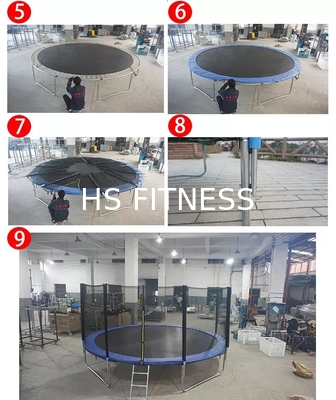 Trampolino all'aperto dei bambini del trampolino del parco del trampolino dell'ammortizzatore ausiliario di 10ft 12ft 14ft all'aperto