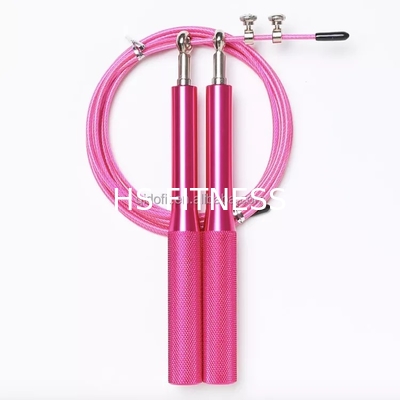 Logo Training Fintness Accessories Aluminum su ordinazione all'ingrosso salta la corda di salto di plastica della corda