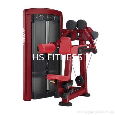 Color rosso attrezzature per palestra macchina per esercizi di sollevamento laterale