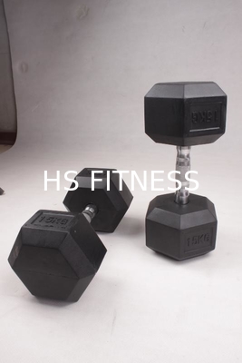 Gli accessori neri di allenamento della palestra hanno riparato la testa di legno rivestita di gomma della sfortuna per body building