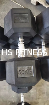Gli accessori neri di allenamento della palestra hanno riparato la testa di legno rivestita di gomma della sfortuna per body building