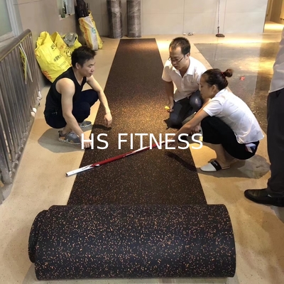 Pavimentazione di gomma ammortizzatrice di riduzione di rumore degli accessori di forma fisica della palestra dell'OEM